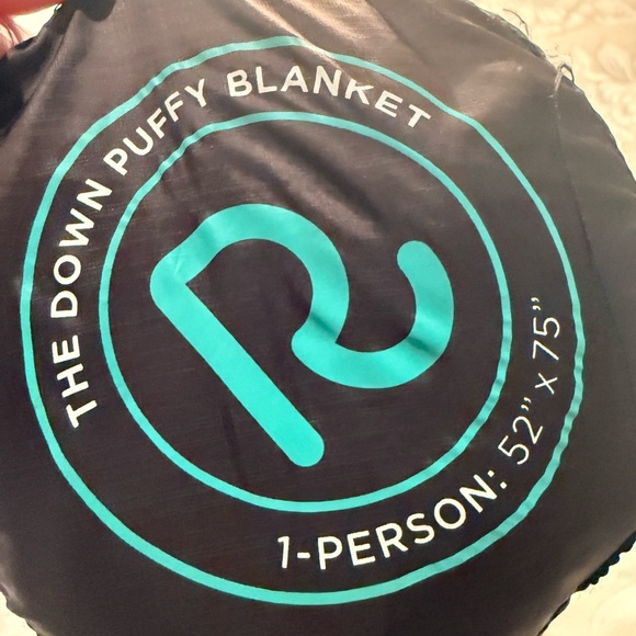 Cozy Outdoor Blanket Set - Blue and Orange - Picture 5 of 5